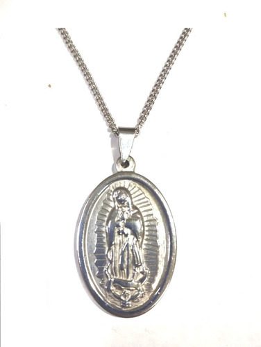 Dije Medalla Virgen De Guadalupe Acero Macizo- Arcana Cael 