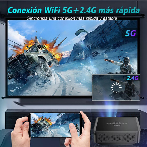 Proyector 8k 1080p 8000 Lm Android 5g Wifi Bluetooth Full Hd