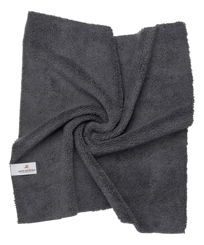 Kit 3 Flanelas De Microfibra Corte A Laser 40x40cm 400gsm Cor Cinza