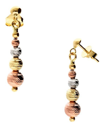 Aretes De Oro Florentino 14k