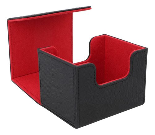 Caja De Cubierta De Tarjetas De Cuero Sintético Con Tapa