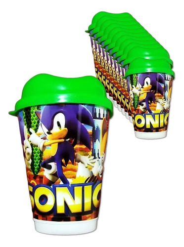 Vaso Pitillo Sonic X6 Sorpresa Piñata Regalo 