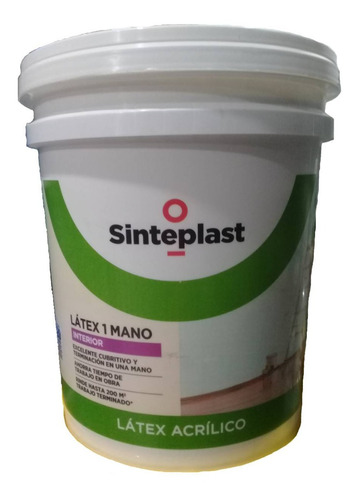 Latex Una Mano Sinteplast X 20 Lts Envio