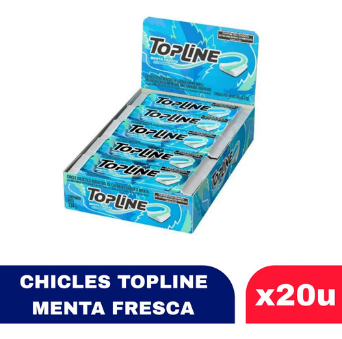 Chicles Topline Ultra Defense - Menta Fresca X20u
