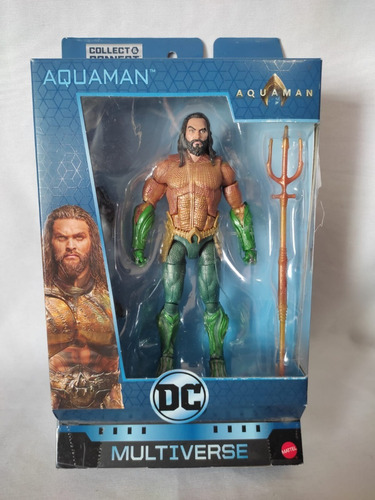 Imagen 1 de 3 de Aquaman Dc Multiverse Baf Trench Warrior Liga De La Justicia