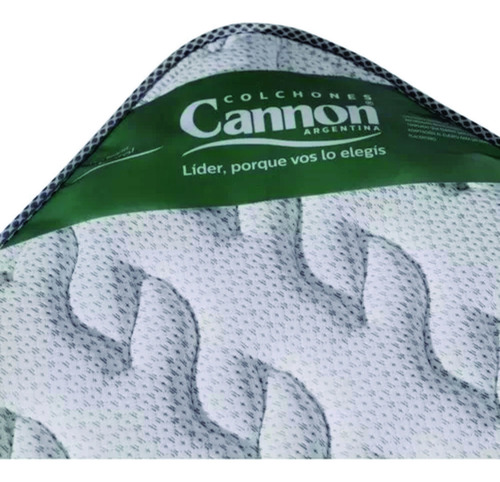 Sommier Cannon Resortes Doral 2 1/2 plazas de 190cmx140cm negro y blanco