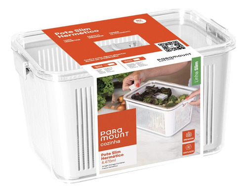 Contenedor Ventilado 630 Ml: Alimentos Frescos 