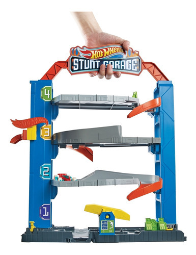 Hot Wheels City Stunt Garage Pista De Juguete