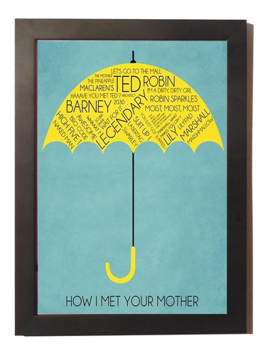 Quadro Poster C.moldura How I Met Your Mother