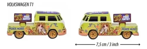 Kombi T1 Pickup Bus Music Verde Volkswagem De Luxe Cars Verde
