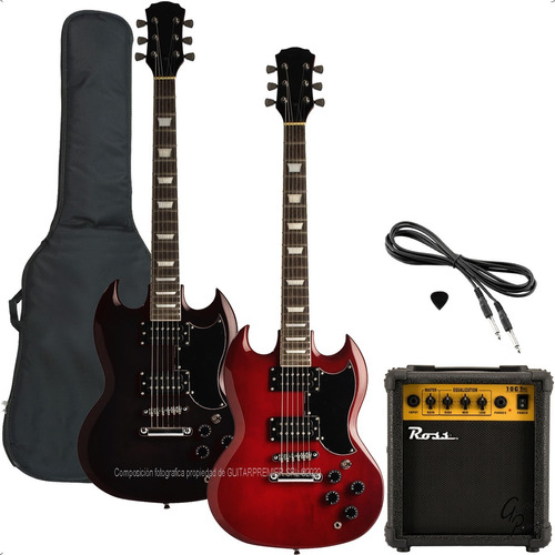 Guitarra Electrica Sg Special + Amplificador 10w + Funda