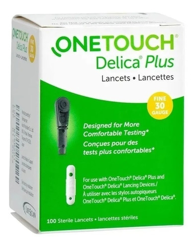 One Touch Delica Lancetas Para Glucometro Select Plus X 100
