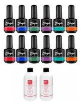 Comprar 12 Esmaltes Semipermanentes Gel On Off Thuya Removedores