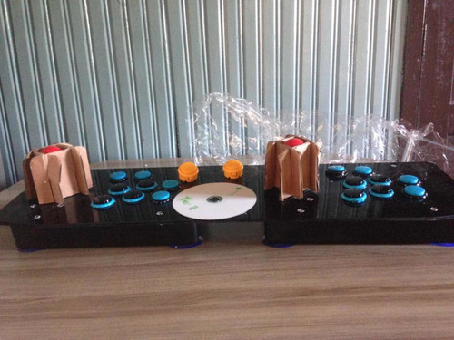 Fliperama Portátil Controle Arcade P/2 Joga-pc Ps3 Projetor