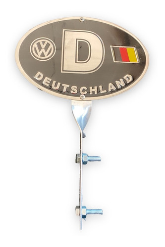 Adorno Vocho Banderas Decorativas Vw Deutschland Negra