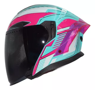 Casco Moto Mujer Cert Dot Iconic Noss Mica Abatible Deportiv