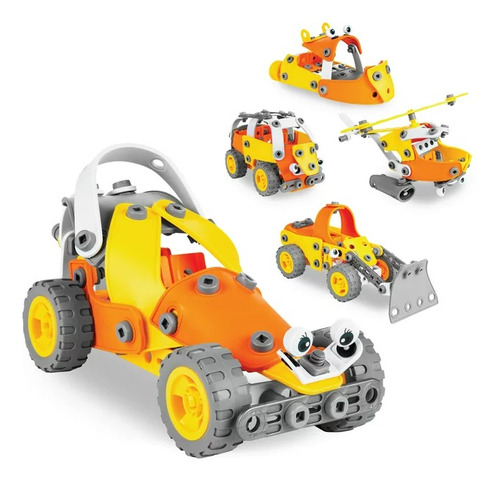 Juguetes Educativos 147 Pcs 5 En 1, Carro, Helicoptero, Bote