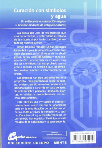 Imagen 2 de 2 de Libro Curación Con Símbolos Y Agua - Original / Gaia