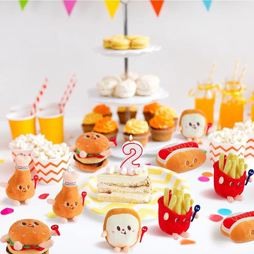 Juguete De Peluche De Simulación Para Hamburguesas, Comida D