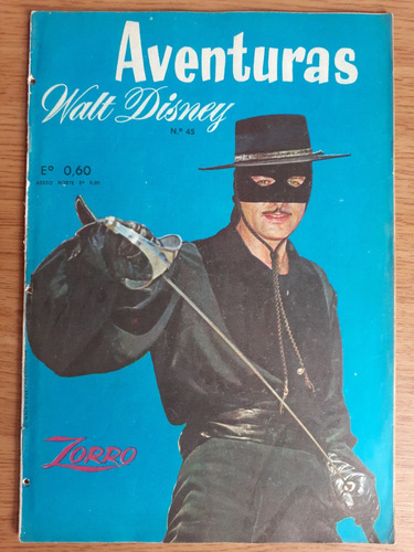 Cómic Aventuras De Walt Disney Zorro Número 45 Zig Zag