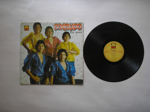 Lp Vinilo Menudo Por Amor Edición  Colombia 1982