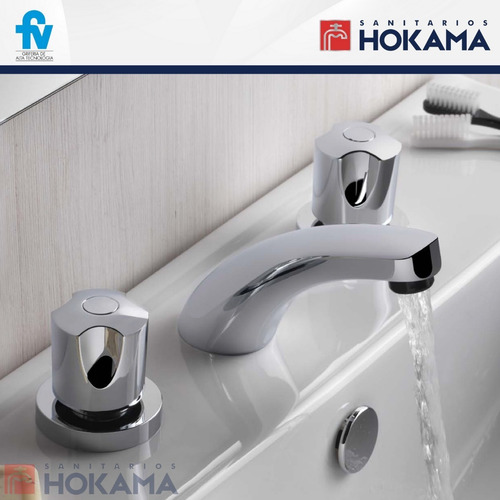 Imagen 3 de 10 de Combo Griferias Baño Fv Completo Moderno Kit Casa Juego B6