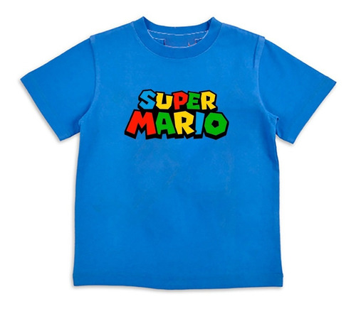 Polera Estampada Mario Bros 001 Niño/hombre