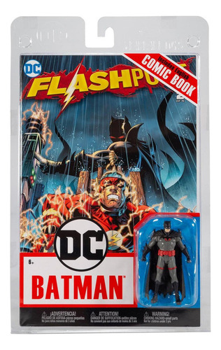 Mcfarlane: Flashpoint - Batman Thomas Wayne Figura Con Comic