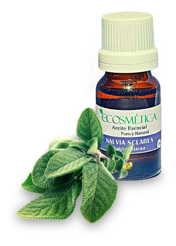 Aceite Esencial Natural De Salvia Sclarea X10ml Ecosmetica