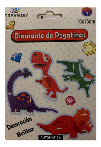 Kit Pintura De Diamante Sticker Set Arte Dinosaurios