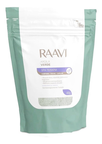 Argila Verde Corporal, Facial E Capilar Raavi - Raavi