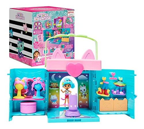 Casa Portátil Con Muñeca Accesorios Gabbys Dollhouse ;o