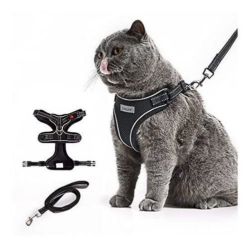 Le Sure Cat Harness And Leash For Walking Escape Proof - Ref