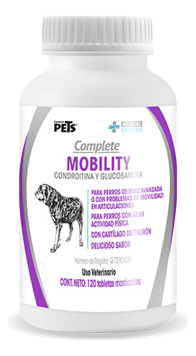 Complete Mobility Perros C/condroitina Y Glucosamina 120 Tab