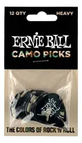 Comprar Pack X 12 Púas Ernie Ball P09223 Camouflage Cellulose Heavy Color Camuflada Tamaño Heavy
