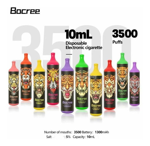 Imagen 1 de 4 de Vaper Bocree De 3500 Puffs Descartable E-cigarrette