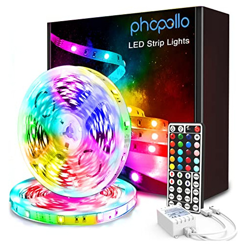 Tira De Luces Led  Que Cambian De Color 32.8 Pies Kit D...