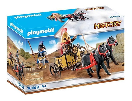 Playmobil History Aquiles Y Patroclus Con Carroza 70469