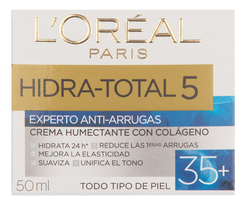 Crema Experto Antiarrugas +35 Loréal Paris Hidra-total 50ml