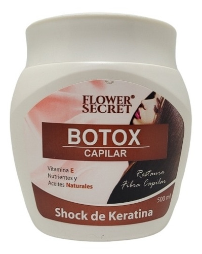 Botox Capilar Shock De Keratina Vitaminas, Nutrientes 500 Ml