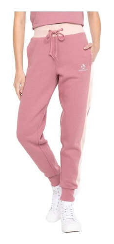 Pantalon Buzo Mujer Converse Bicolor