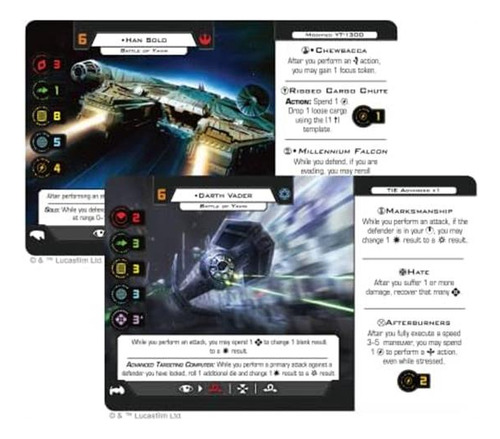 Juego De Miniaturas De 2da Edición De Star Wars X -wing Of Y