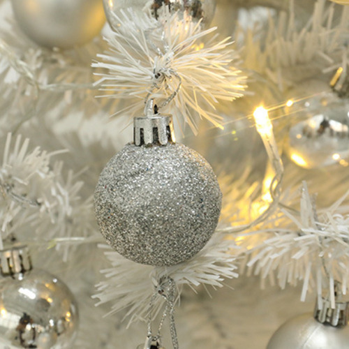 Decoración Navideña, Luminoso, Miniárbol, Árbol Blanco, Led