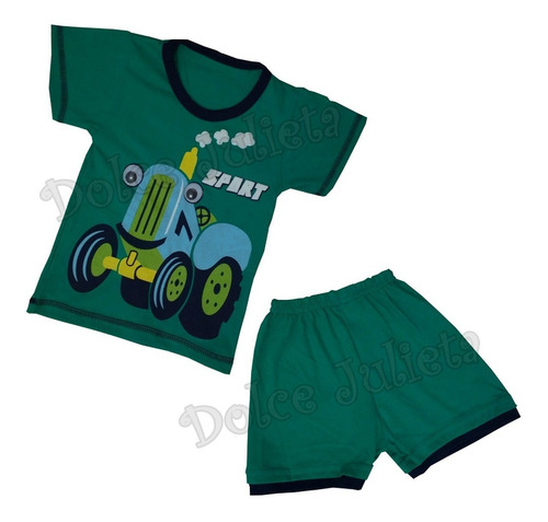 Pack X 3 Conjunto Bebe Niños Remera + Short H/5 Años Verano