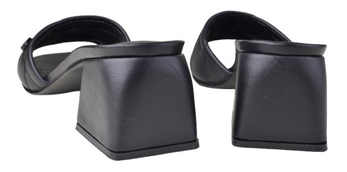 Imagen 7 de 9 de Zuecos Mules Taco Bajo De Mujer De Cuero Kroll - Ferraro