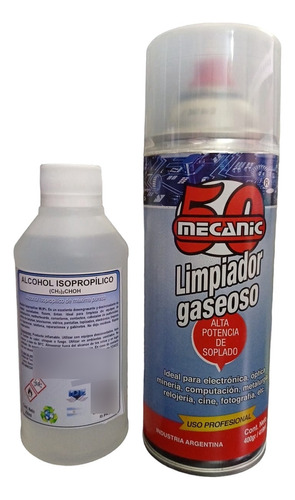 Kit De Limpieza Alcohol Isopropilico Y Aire Comprimido