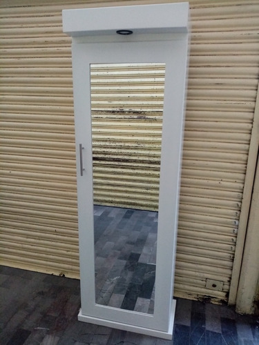 Zapatera Con Espejo Cuerpo Completo Con 1 Luz Led