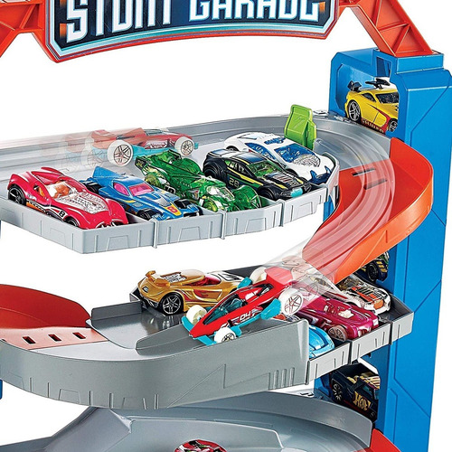 Imagem 5 de 9 de Hot Wheels City Pista Garagem De Manobras 4 Pisos Mattel