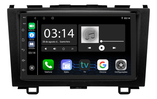 Multimídia Uppertech Carpad X Pro Crv 2007 A 2011 2+64gb 7p