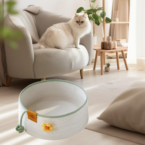 Cernera De Algodón De Gato Cesta Para Dormir 35 Cm X 14 Cm